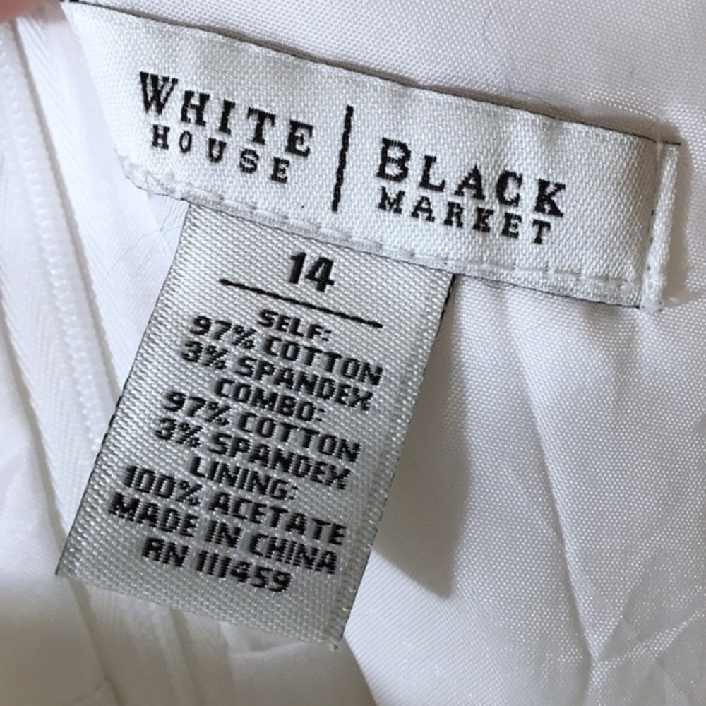 White House Black Market Strapless White Dress - Picture 5 of 5